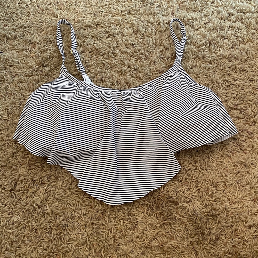Striped bikini top